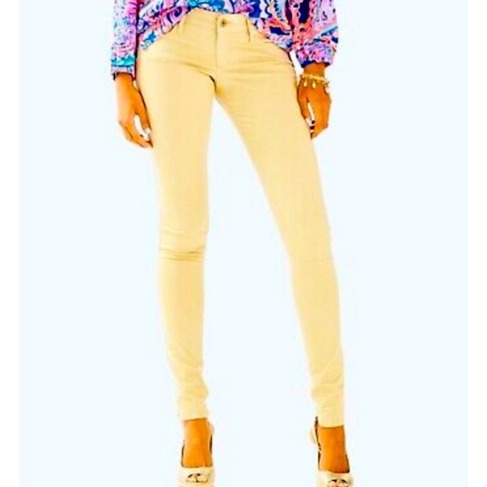 Lilly Pulitzer Worth Skinny Mini Butter Yellow | Size 0